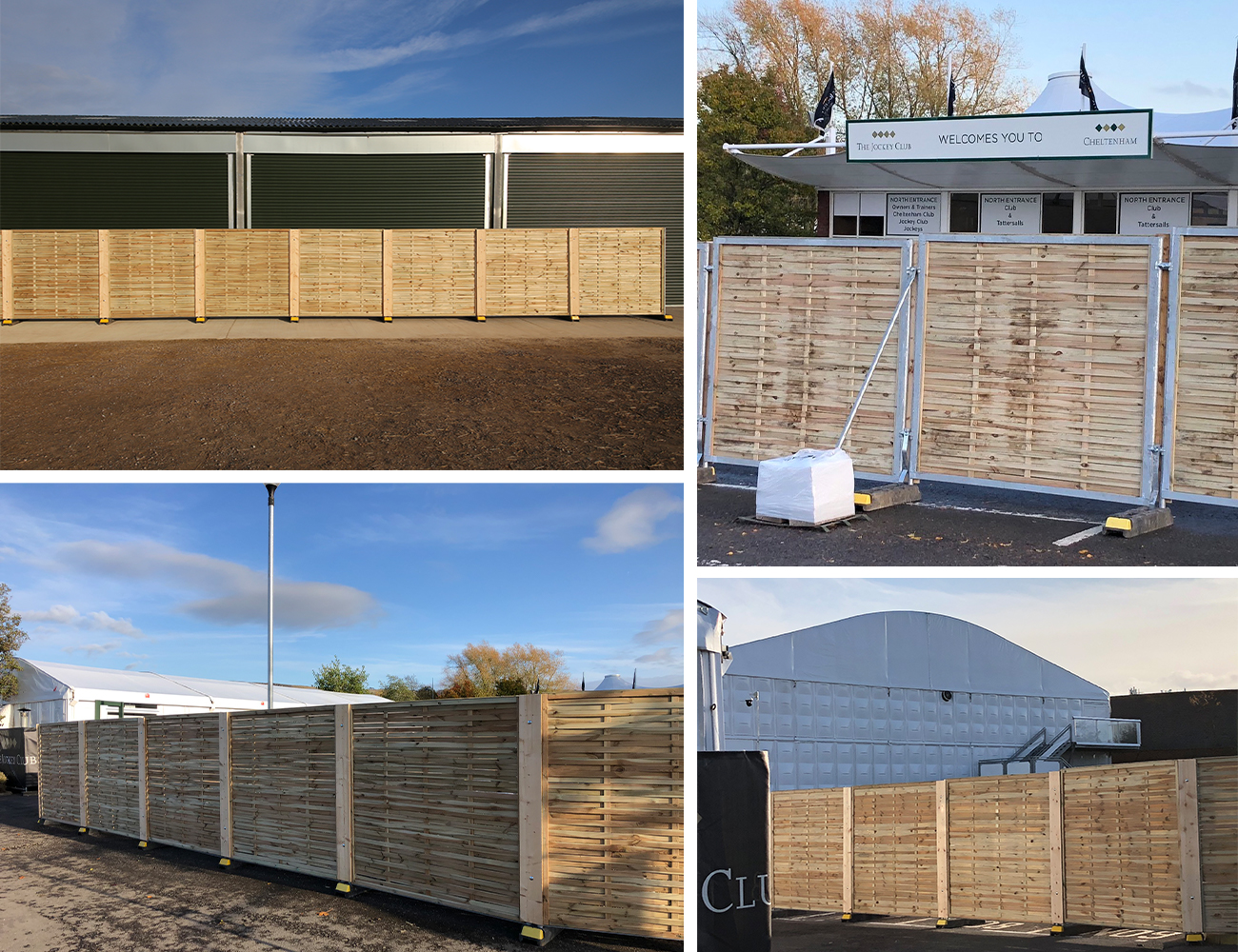 timber fence hire